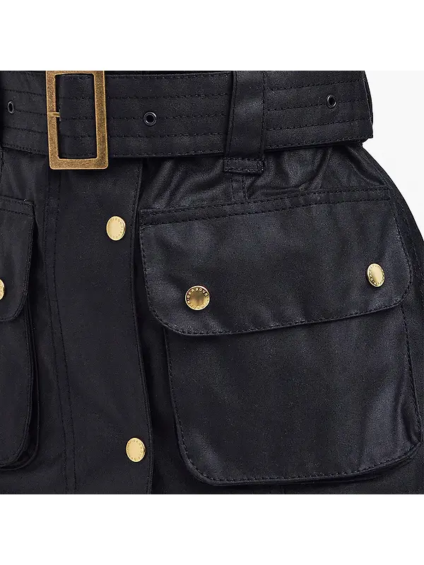 Barbour International Women's International Wax Jacket - Black Image 6