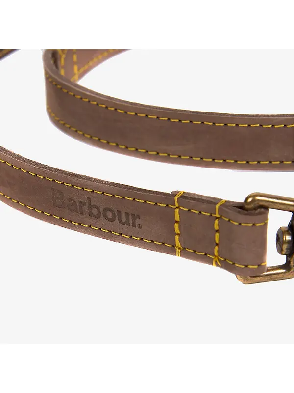 Barbour Leather Dog Lead - Brown Image 4