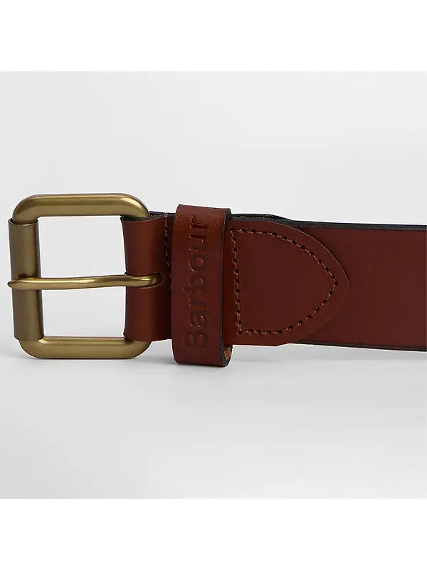 Barbour Men's Allanton Leather Belt - Natural Tan Image 2