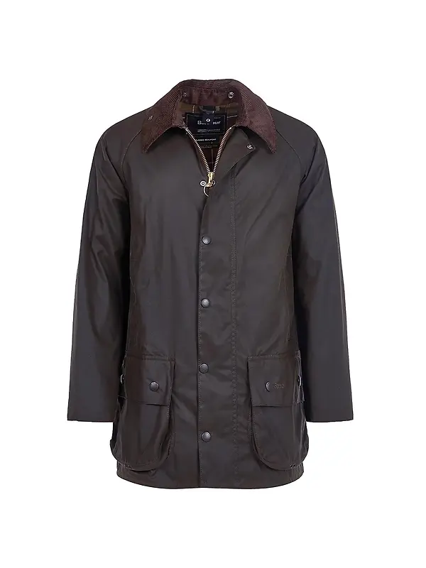 Barbour Men's Classic Beaufort Waxed Jacket - Olive Image 1