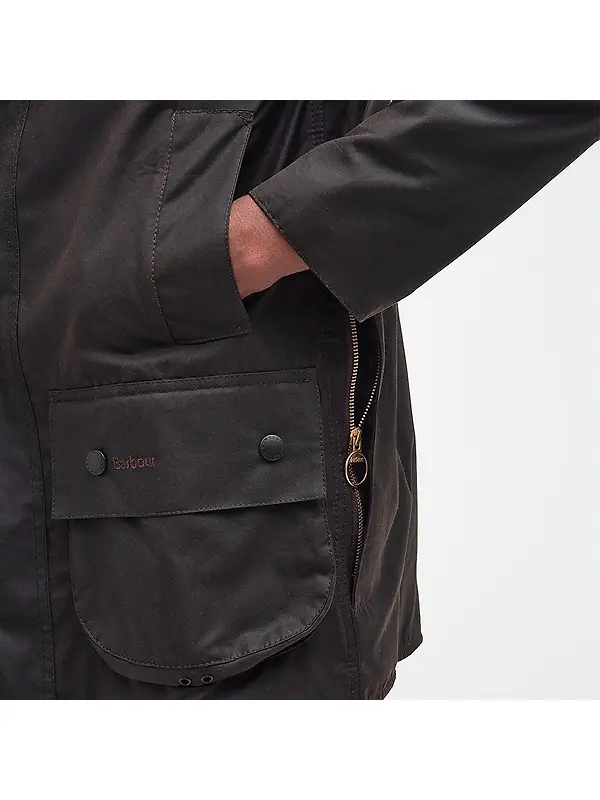 Barbour Men's Classic Beaufort Waxed Jacket - Olive Image 7