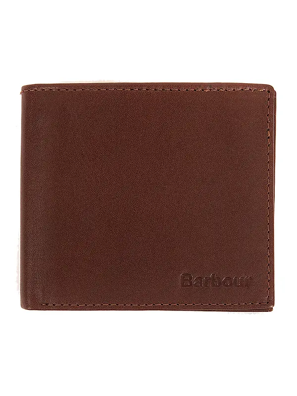 Product image of Barbour Men's Colwell Leather Billfold Wallet - Brown/Classic