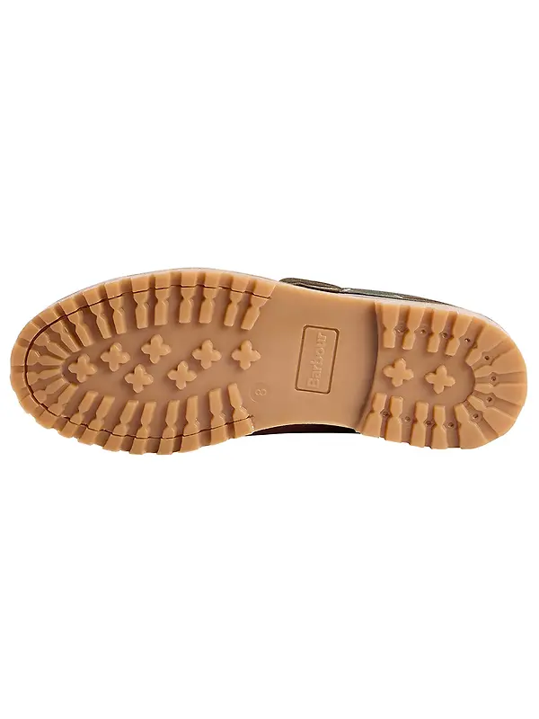 Barbour Men's Deck Boat Shoes - Mahogany Image 7