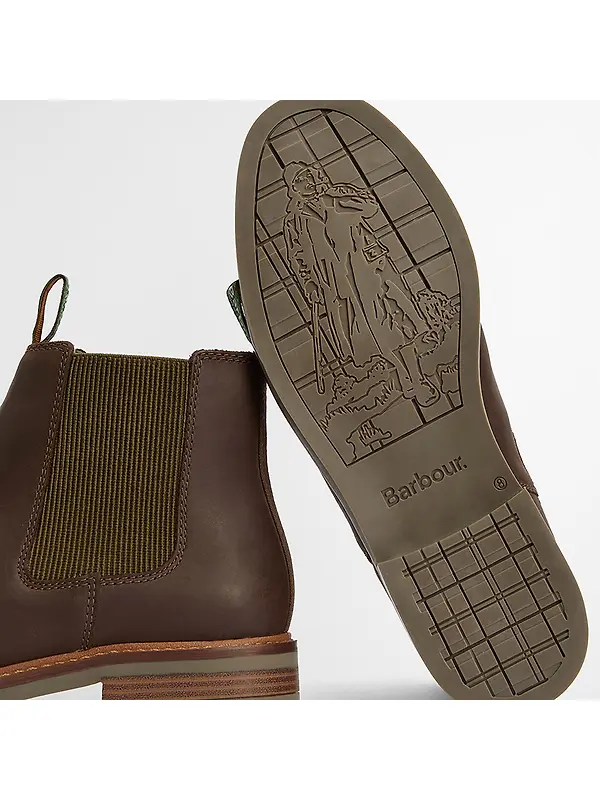 Barbour Men's Farsley Chelsea Boots - Choco Image 6