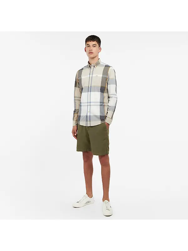 Barbour Men's Harris Tailored Shirt - Amble Sand Tartan Image 3
