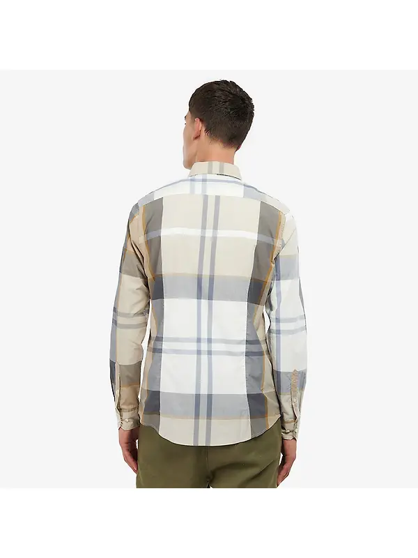 Barbour Men's Harris Tailored Shirt - Amble Sand Tartan Image 4