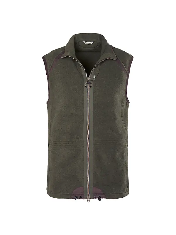 Barbour Men's Langdale Fleece Gilet - Olive Image 1