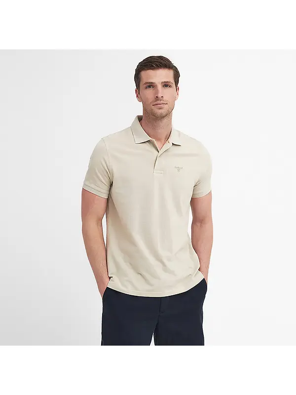Barbour Men's Lightweight Sports Polo Shirt - Mist Image 2