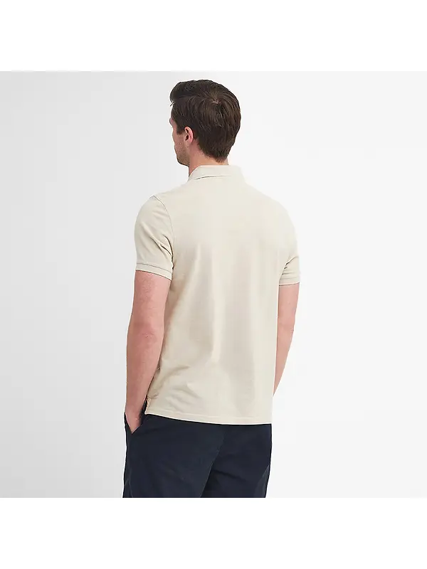 Barbour Men's Lightweight Sports Polo Shirt - Mist Image 4