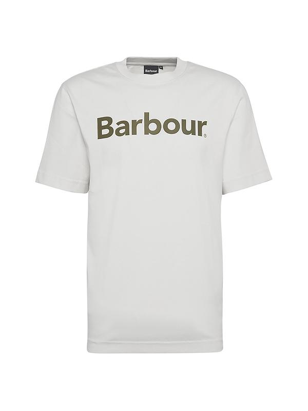 Barbour Men's Logo T-Shirt - Whisper White | British Attire