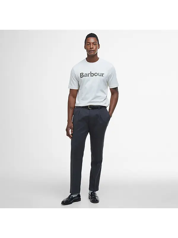 Barbour Men's Logo Relaxed Fit T-Shirt - Antique White Image 3