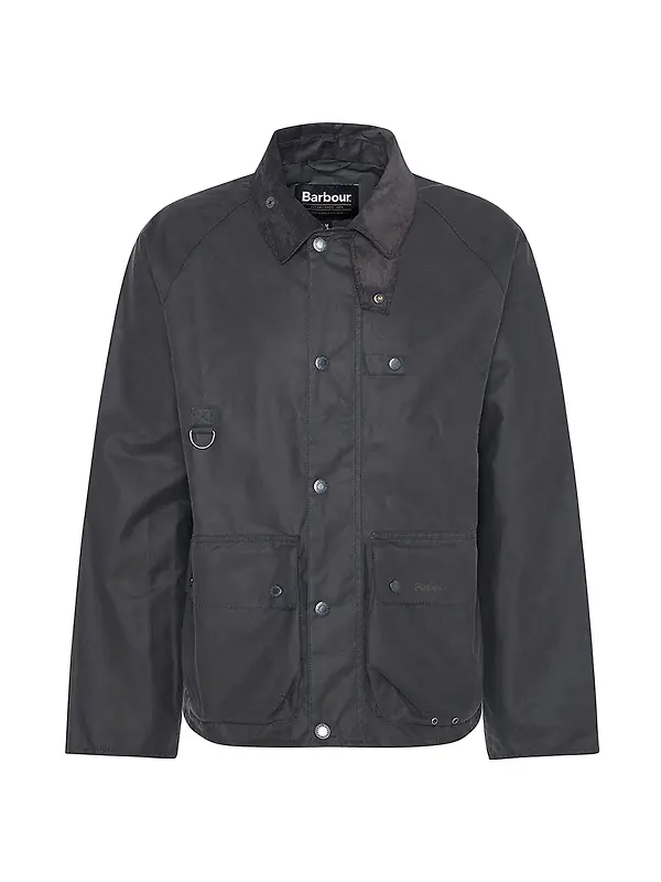 Product image of Barbour Men's Utility Spey Wax Jacket - Charcoal