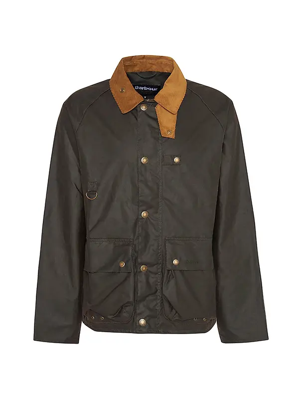 Product image of Barbour Men's Utility Spey Wax Jacket - Olive