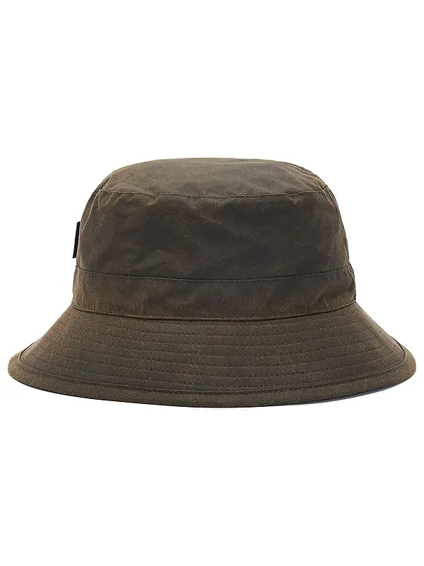 Barbour Wax Bucket Hat - Olive Image 2