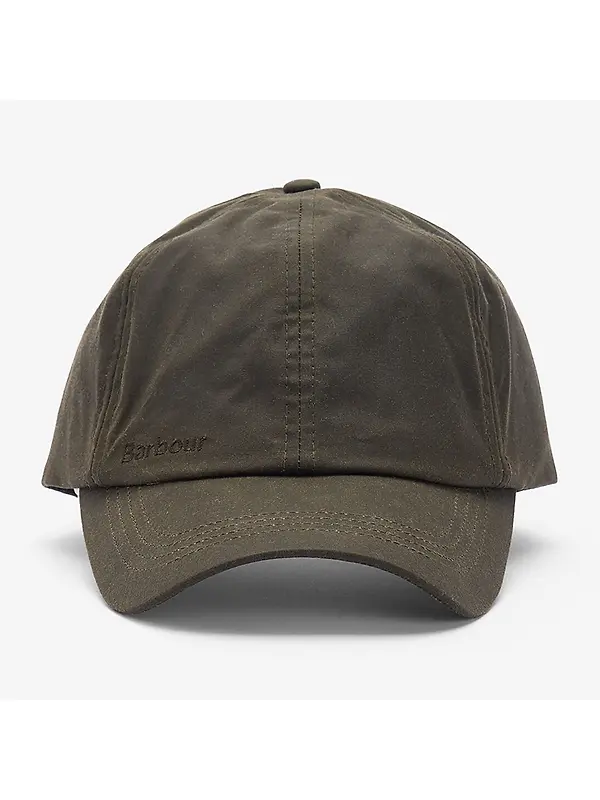 Barbour Wax Sports Cap - Olive Image 3