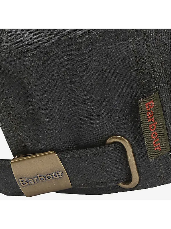 Barbour Wax Sports Cap - Sage Image 4