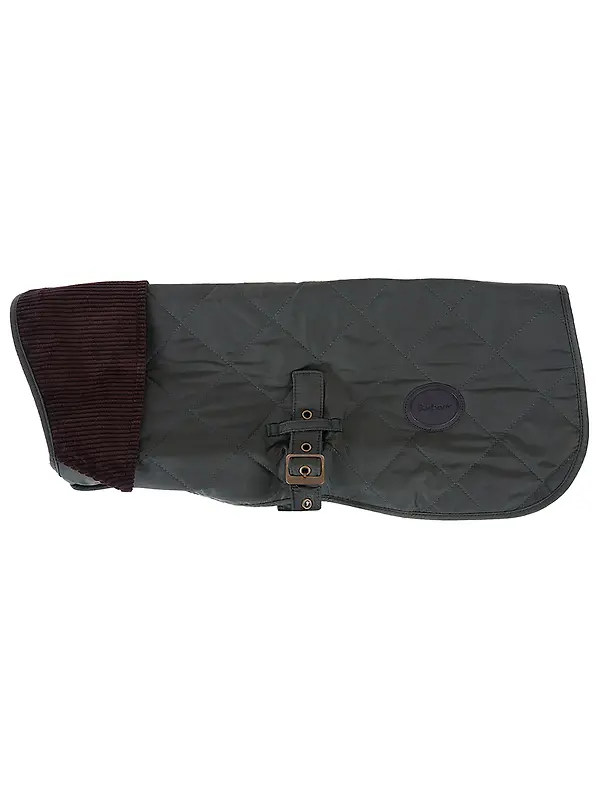Barbour Quilted Dog Coat - Olive Image 1
