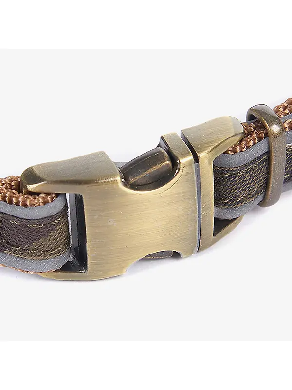 Barbour Reflective Tartan Dog Collar - Classic Tartan Image 3