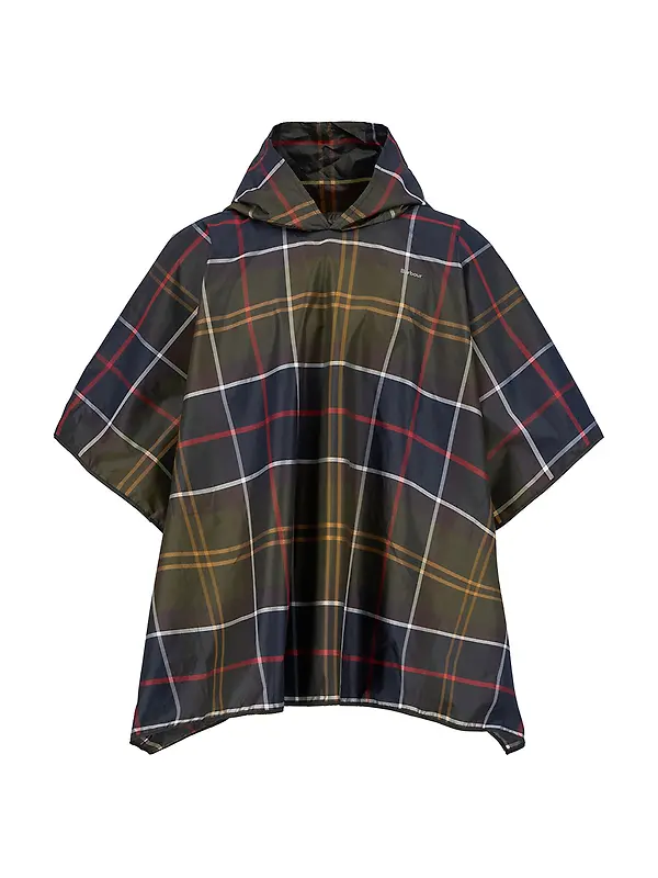 Barbour Tartan Showerproof Poncho - Classic Tartan Image 1