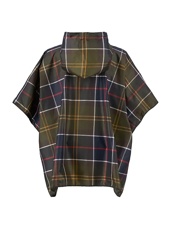 Barbour Tartan Showerproof Poncho - Classic Tartan Image 7