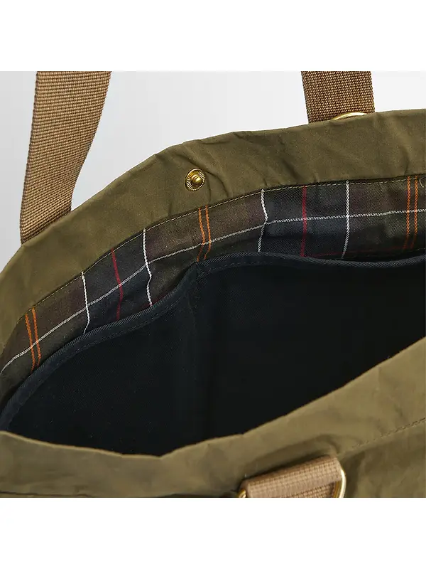 Barbour Transport Carry All Tote Bag - Dusky Green Image 8