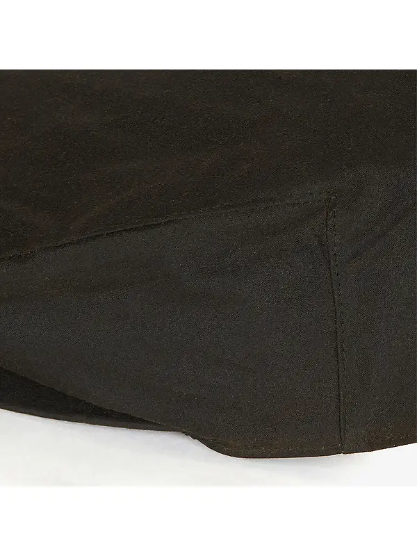 Barbour Wax Flat Cap - Olive Image 3