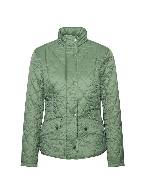 Barbour Women's Flyweight Cavalry Quilted Jacket - Bayleaf Image 1