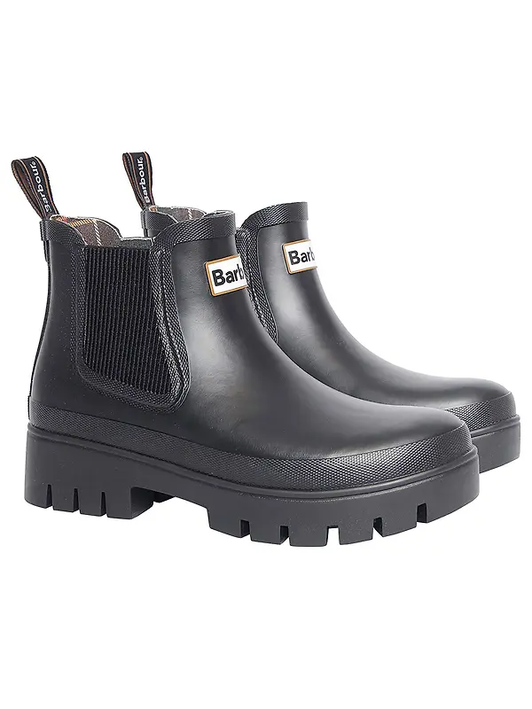 Barbour Women's Halton Ankle Wellingtons - Black Image 1