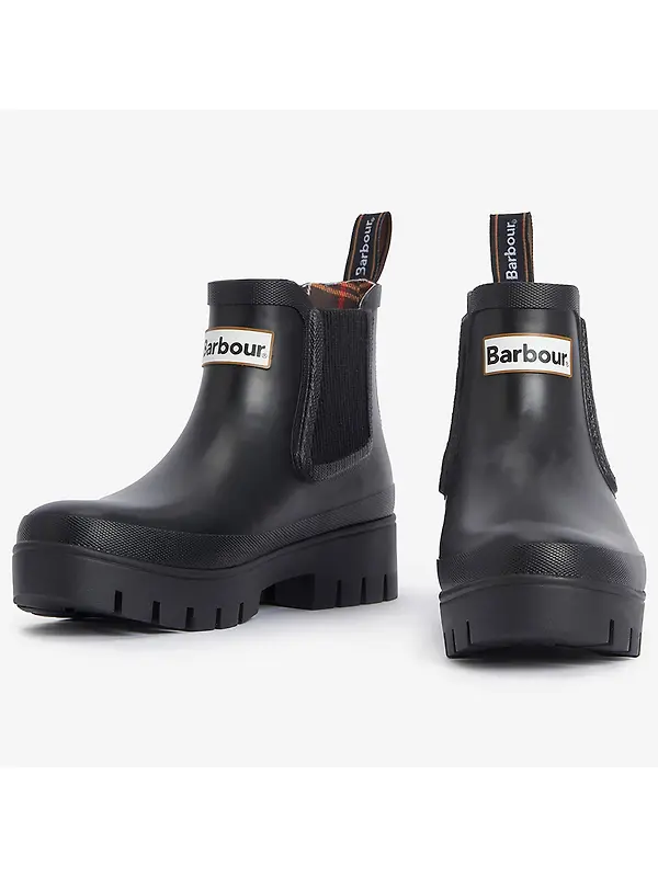 Barbour Women's Halton Ankle Wellingtons - Black Image 3