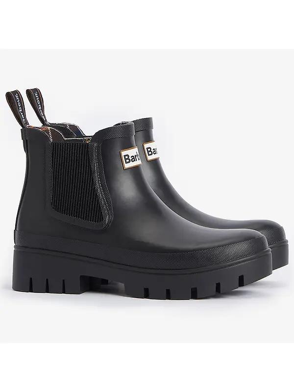 Barbour Women's Halton Ankle Wellingtons - Black Image 6
