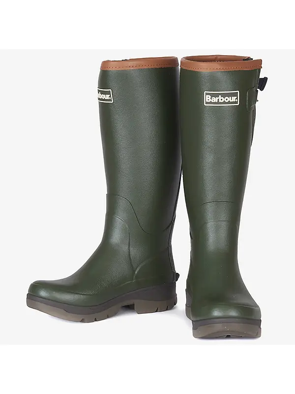 Barbour Women's Tempest Wellington Boots - Olive Image 3