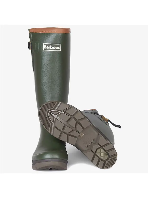 Barbour Women's Tempest Wellington Boots - Olive Image 4