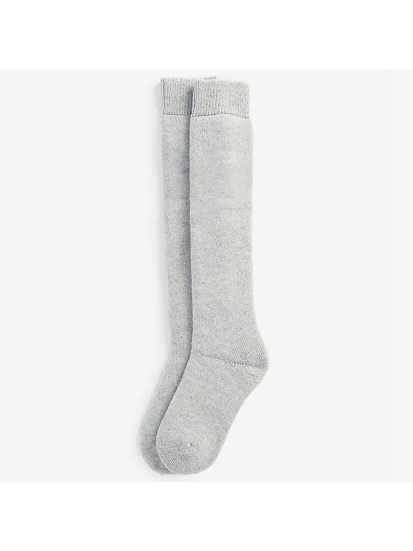 Barbour Women's Wellington Knee Socks - Light Grey Image 1