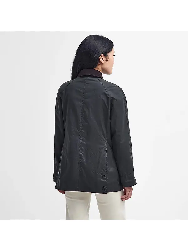 Barbour Women's Beadnell Waxed Jacket - Sage Image 4