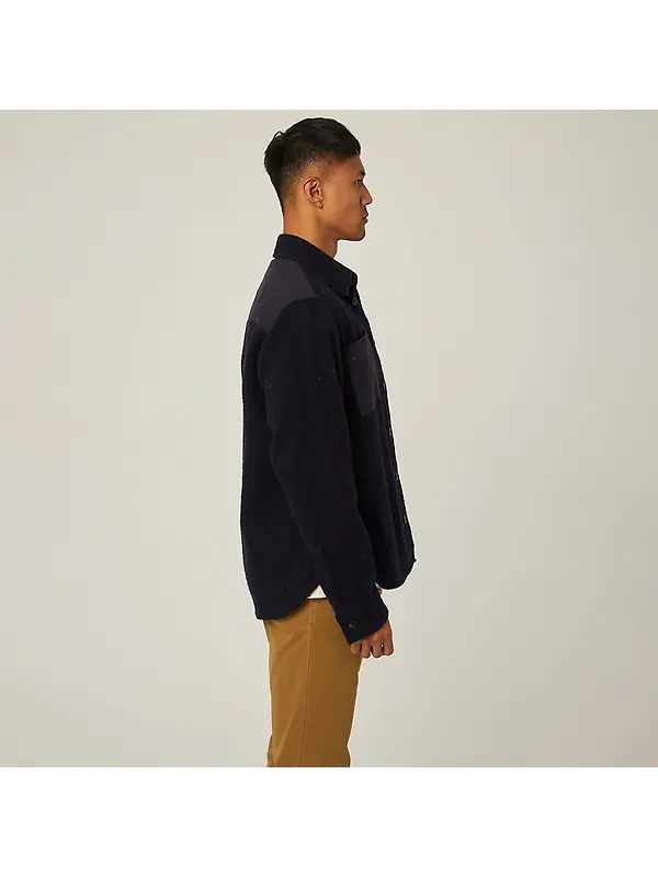 Peregrine Men's Barn Shacket - Navy Image 5