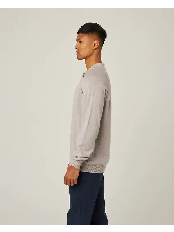 Peregrine Men's Beauford Made In England Polo Shirt - Light Grey Image 4