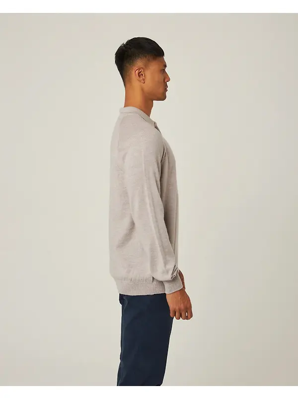 Peregrine Men's Beauford Made In England Polo Shirt - Light Grey Image 5