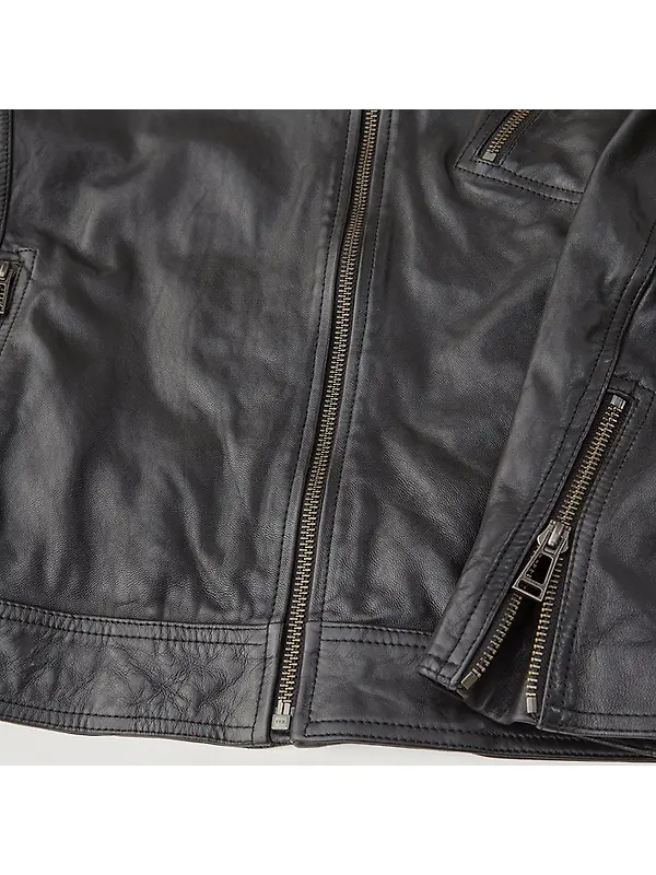 Belstaff Men's Cheviot Leather V Racer Jacket - Black Image 3