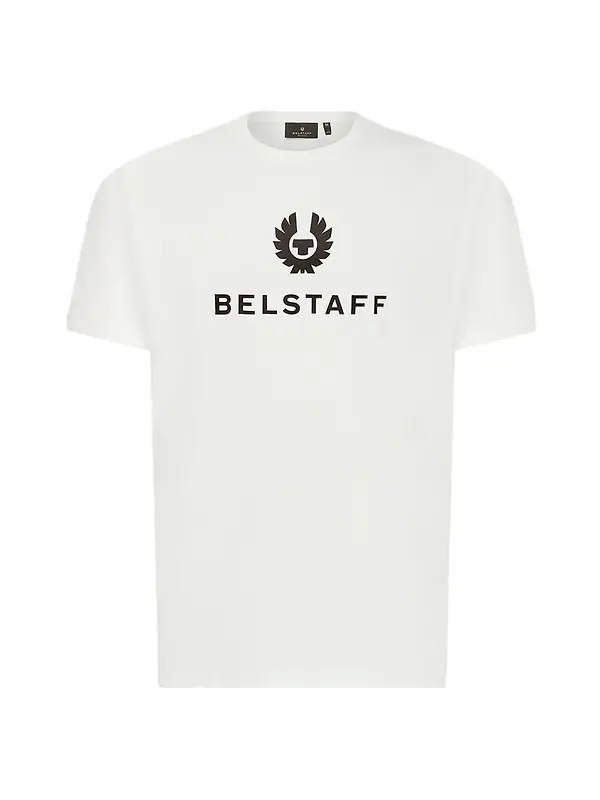 Product image of Belstaff Men's Cotton Jersey Signature T-Shirt - White