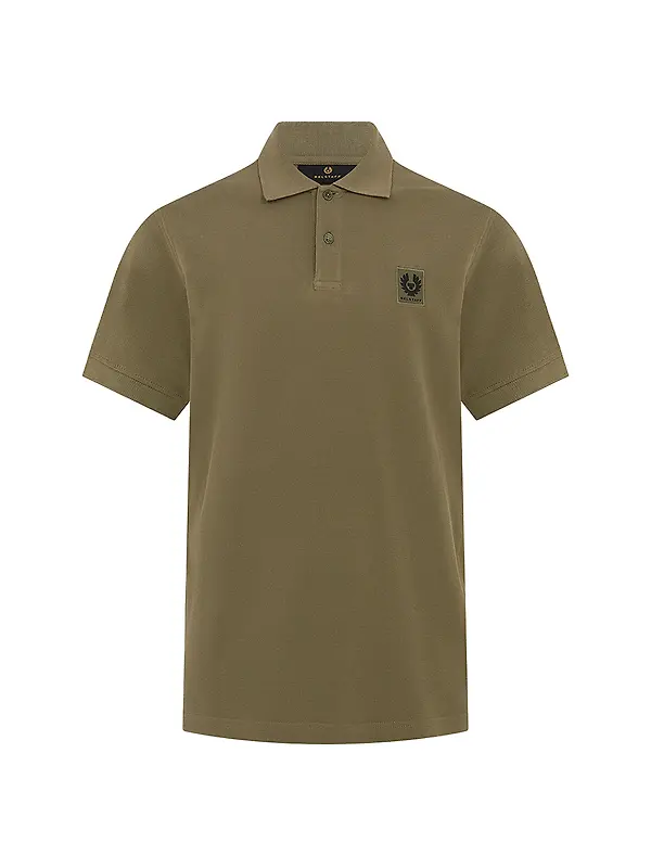 Product image of Belstaff Men's Cotton Pique Polo Shirt - Surplus Green