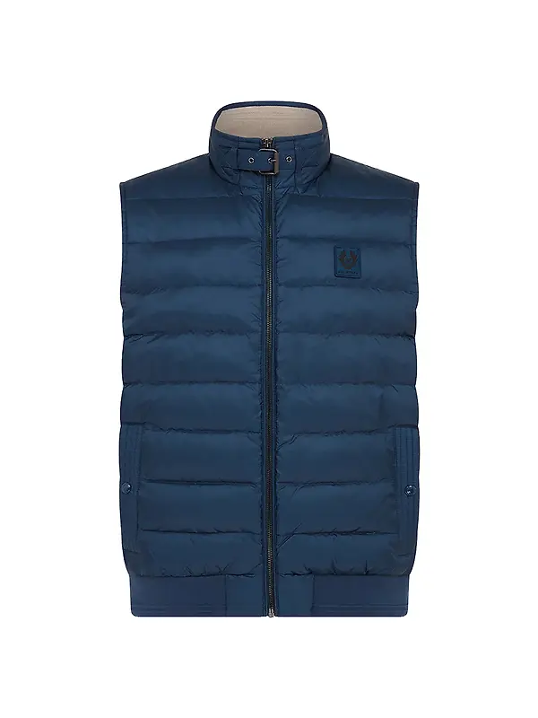 Product image of Belstaff Men's Down Filled Nylon Circuit Vest Gilet - Insignia Blue