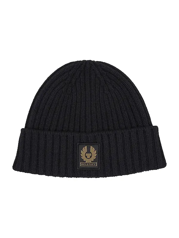 Belstaff Men's Lambswool Watch Beanie Hat - Black Image 1