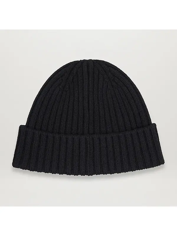Belstaff Men's Lambswool Watch Beanie Hat - Black Image 2