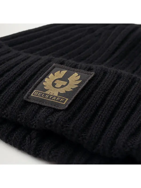 Belstaff Men's Lambswool Watch Beanie Hat - Black Image 3