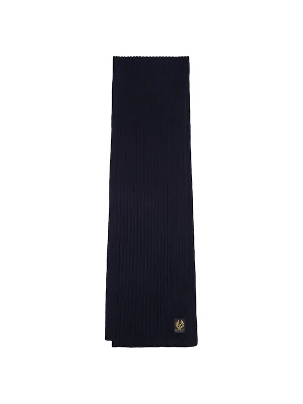 Product image of Belstaff Men's Lambswool Watch Scarf - Dark Navy