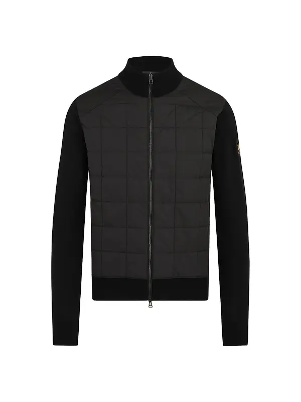 Belstaff Men's Merino Wool Kelbrook Zip Cardigan - Black Image 1