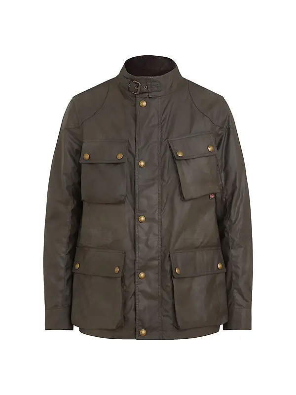 Belstaff Men's Waxed Cotton Fieldmaster Jacket - Faded Olive Image 1