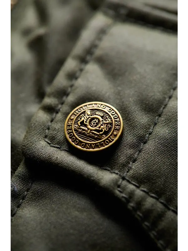 Holland Cooper Women's Belted Waxed Jacket - Dark Olive Image 10