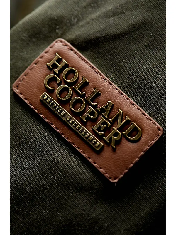 Holland Cooper Women's Belted Waxed Jacket - Dark Olive Image 6