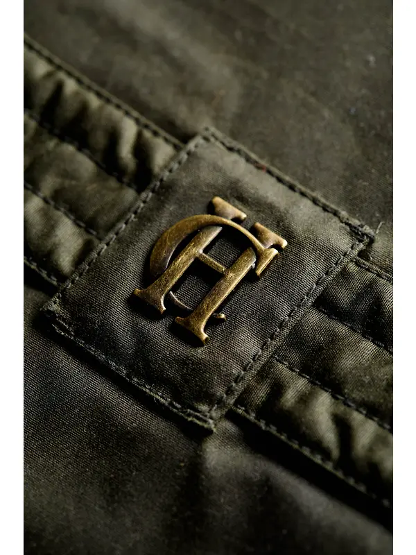 Holland Cooper Women's Belted Waxed Jacket - Dark Olive Image 9